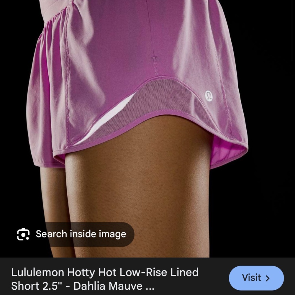 Lululemon Athletic Shorts in Dahlia Mauve